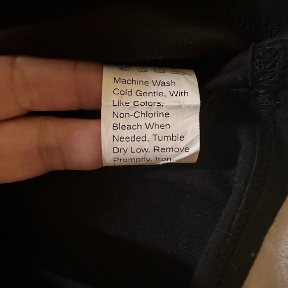 Shein Black Motorcycle Crop T- Shirt 
Size M.  (US 6) - Picture 4 of 7